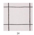 Sustainable hemp cotton woven check fabric